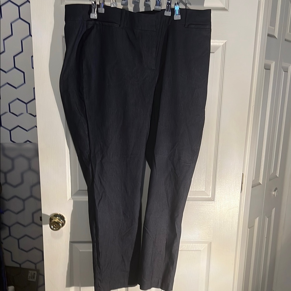 Lane Bryant Black Dress Pants Straight-Leg Formal size 22R